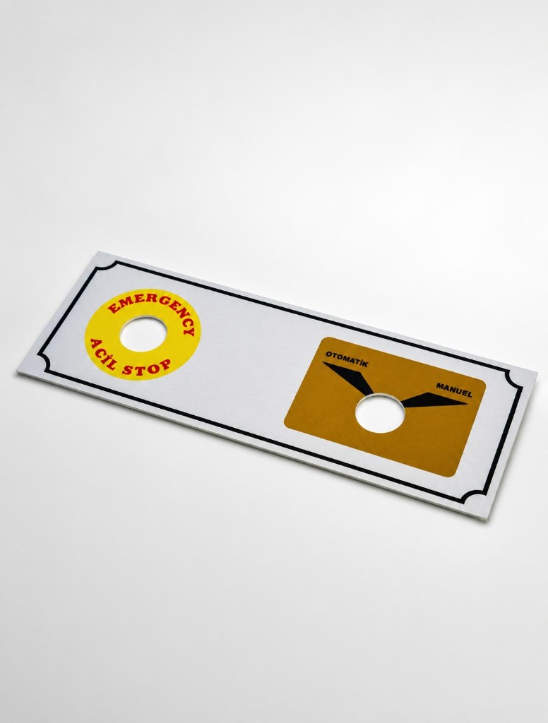 Baskılı Alüminyum Özel Kesimli Etiket