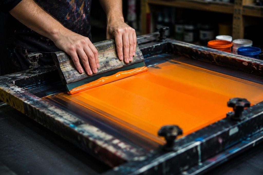 Serigrafi Baskı Etiket Projesi